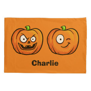 Halloween Pumpkins custom name pillowcases