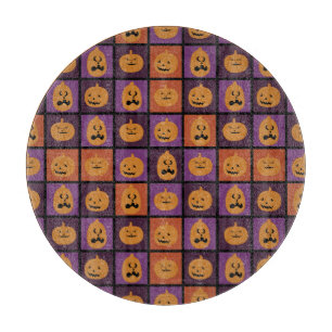 Halloween pumpkins cutting board