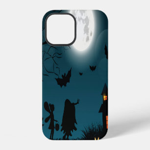 Halloween Pumpkins: Dark Castle Blue Moon iPhone 12 Case
