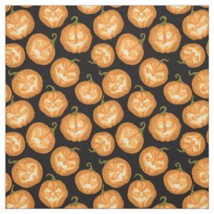 Halloween pumpkins fabric