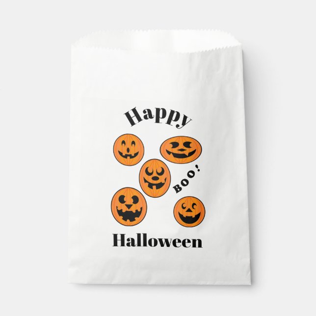 Halloween Pumpkins Favour Bag (Front)