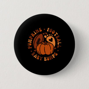 Halloween Pumpkins Football Baby Halloween Costume 2 Inch Round Button