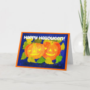 Halloween Pumpkins Greeting Card