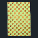 Halloween PUMPKINS Jack-O-Lanterns Kitchen Towel<br><div class="desc">Decorate your kitchen with this fun pumpkins dish towel. Makes a great seasonal housewarming or wedding gift! 
You can customize it and add text too.
Check my shop for lots more colours and patterns!</div>