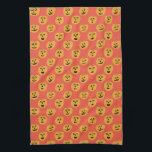 Halloween PUMPKINS Jack-O-Lanterns Kitchen Towel<br><div class="desc">Decorate your kitchen with this fun pumpkins dish towel. Makes a great seasonal housewarming or wedding gift! 
You can customize it and add text too.
Check my shop for lots more colours and patterns!</div>