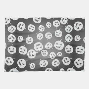 Halloween pumpkins kitchen towel
