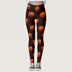 Halloween Pumpkins, Orange Pumpkins Trick Or Treat Leggings