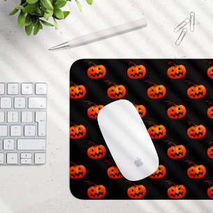 Halloween Pumpkins, Orange Pumpkins Trick Or Treat Mouse Pad
