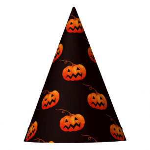 Halloween Pumpkins, Orange Pumpkins Trick Or Treat Party Hat