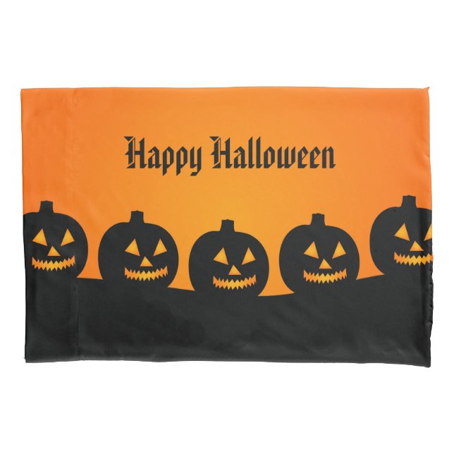 Halloween Pumpkins Pillowcase (Front)