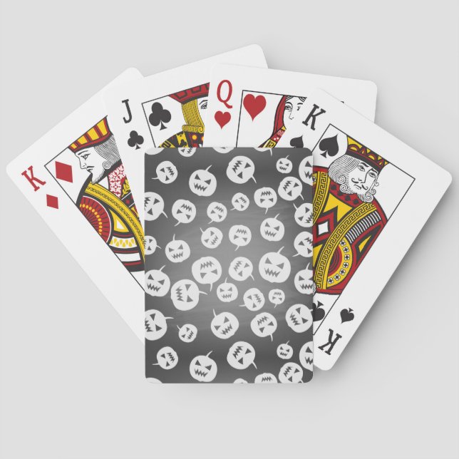 Halloween pumpkins playing cards (Back)