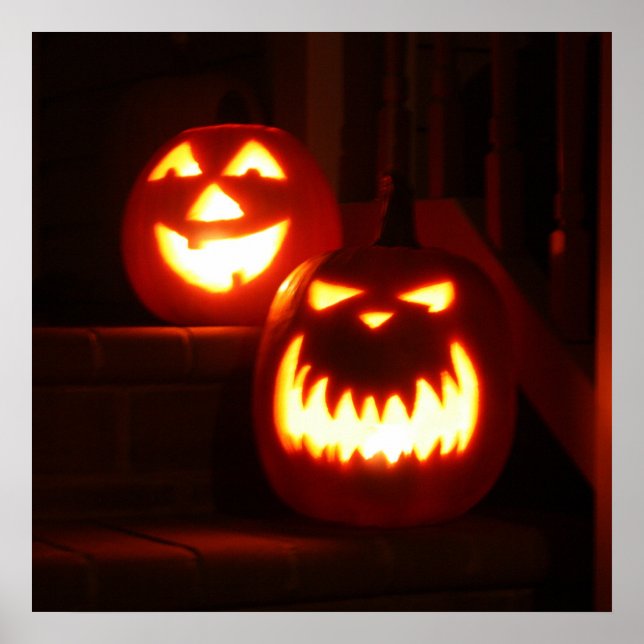 Halloween Pumpkins Poster (Front)