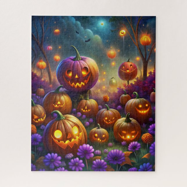 Halloween Pumpkins Puzzle (Vertical)