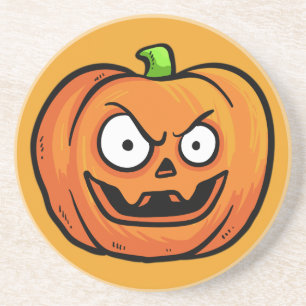 Halloween Pumpkins sandstone coaster 1 a