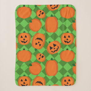 Halloween Pumpkins Sherpa Blanket