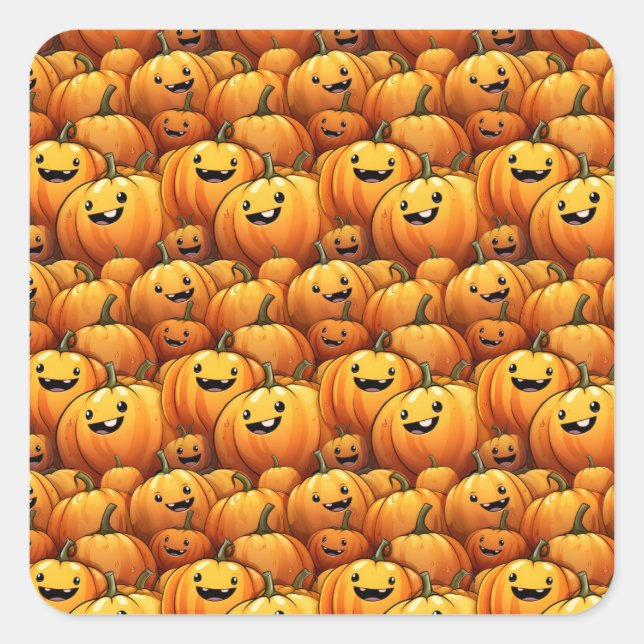 Halloween pumpkins stickers (Front)
