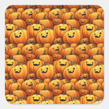 Halloween pumpkins stickers