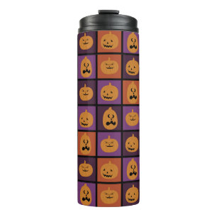 Halloween pumpkins thermal tumbler