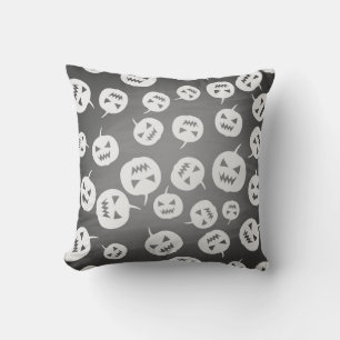 Halloween pumpkins throw pillow