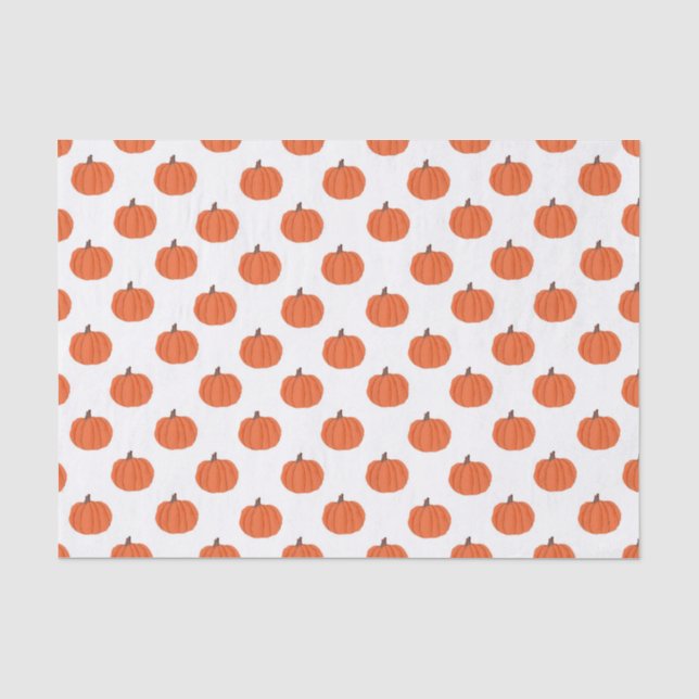 Halloween pumpkins  tissue paper gift bag stuffer  (Front)