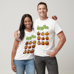 Halloween Pumpkins with a Spooky Flair هالوين T-Shirt