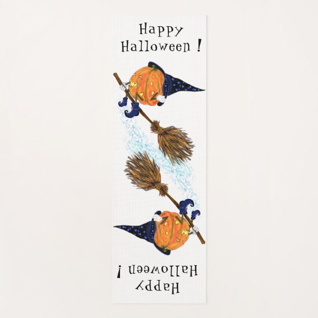 Halloween Pumpkins Yoga Mat (Front)