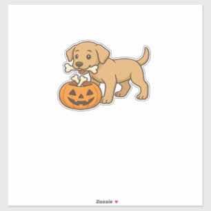 Halloween Pup with Bones and Pumpkin Pal Classic T