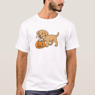 Halloween Pup with Bones and Pumpkin Pal Classic T T-Shirt