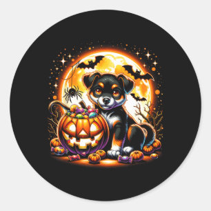 Halloween Puppy Dog T-Shirt5 Classic Round Sticker