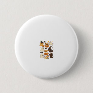 Halloween Puppy Love � Kawaii Dog Art Classic T-Sh 2 Inch Round Button