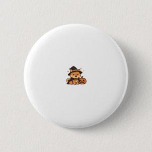 Halloween Puppy Love � Kawaii Dog Art Classic T-Sh 2 Inch Round Button