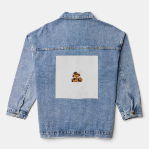 Halloween Puppy Love � Kawaii Dog Art Classic T-Sh Denim Jacket