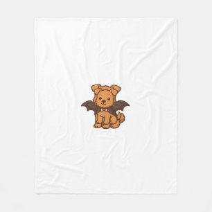 Halloween Puppy Love � Kawaii Dog Art Classic T-Sh Fleece Blanket
