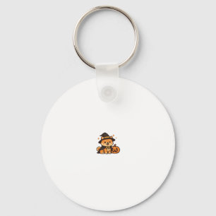 Halloween Puppy Love � Kawaii Dog Art Classic T-Sh Keychain