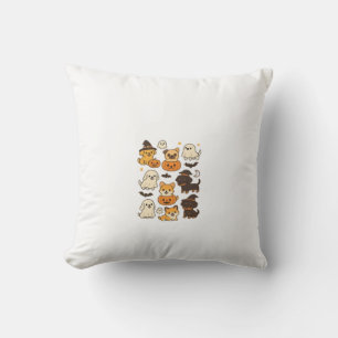 Halloween Puppy Love � Kawaii Dog Art Classic T-Sh Throw Pillow
