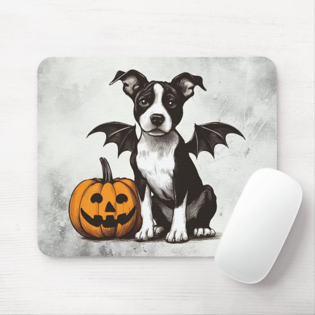 Halloween Puppy Mouse Pad (With Mouse)