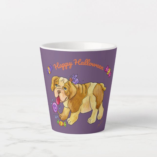 Halloween puppy mug 12 oz gift (Front)