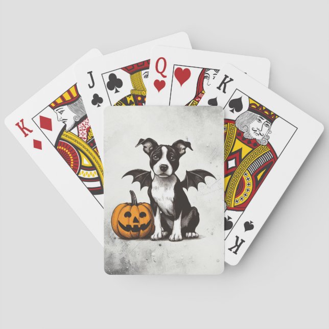 Halloween Puppy Playing Cards (Back)