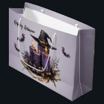 Halloween Purple Candles Bats Spooky Scary Large Gift Bag<br><div class="desc">Halloween Purple Candles Bats Spooky Scary Large Gift Bag. Unique,  beautiful,  stylish design. Easy to be personalized. Font style,  size and colours can be changed. Matching items are available.</div>