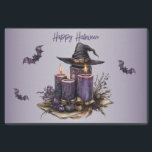 Halloween Purple Candles Bats Spooky Scary Tissue Paper<br><div class="desc">Halloween Purple Candles Bats Spooky Scary Tissue Paper. Unique,  beautiful,  stylish design. Easy to be personalized. Font style,  size and colours can be changed. Matching items are available.</div>