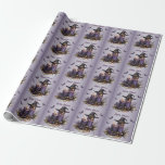 Halloween Purple Candles Bats Spooky Scary Wrapping Paper<br><div class="desc">Halloween Purple Candles Bats Spooky Scary Wrapping Paper. Can be customized to your preference. Great for parties and celebrations. Matching items available. Happy Halloween.</div>