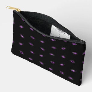 Halloween, Purple Eyes, Trick Or Treat, Boo Accessory Pouch