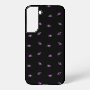 Halloween, Purple Eyes, Trick Or Treat, Boo Samsung Galaxy Case