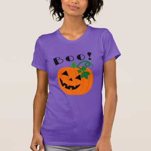 Halloween Purple Personalized Jack O Lantern Boo T-Shirt
