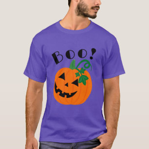 Halloween Purple Personalized Jack O Lantern Boo T-Shirt