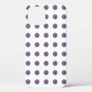 Halloween Purple Polka Dot Eyes iPhone 12 Pro Case