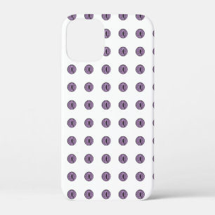 Halloween Purple Polka Dot Eyes iPhone 12 Mini Case