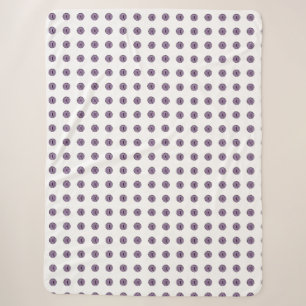 Halloween Purple Polka Dot Eyes Sherpa Blanket