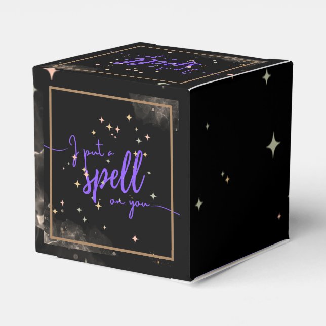Halloween Put a Spell Favour Boxes (Back Side)