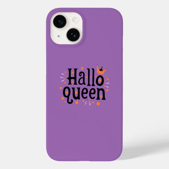 Halloween Queen, Halloqueen, Retro Halloween Art Case-Mate iPhone Case (Back)